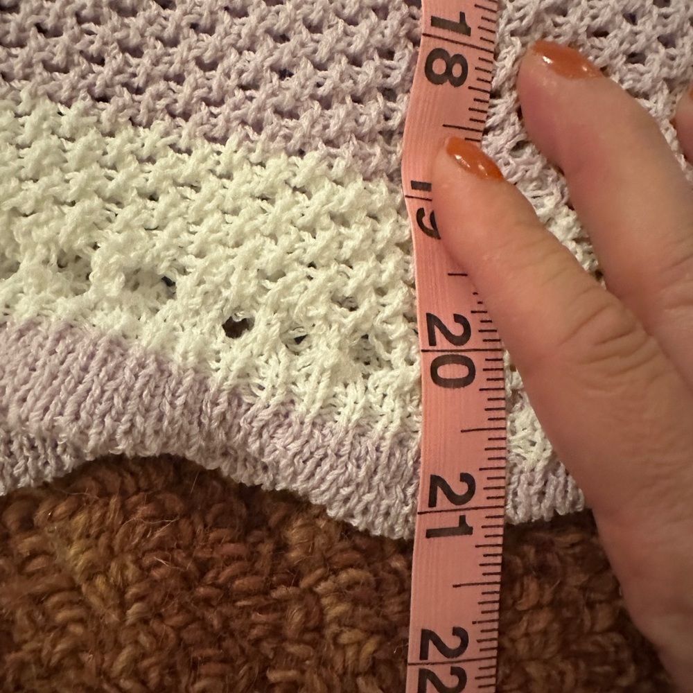 NWT Lilac purple knit Design History ruffle sweater size small - Picture 3 of 7